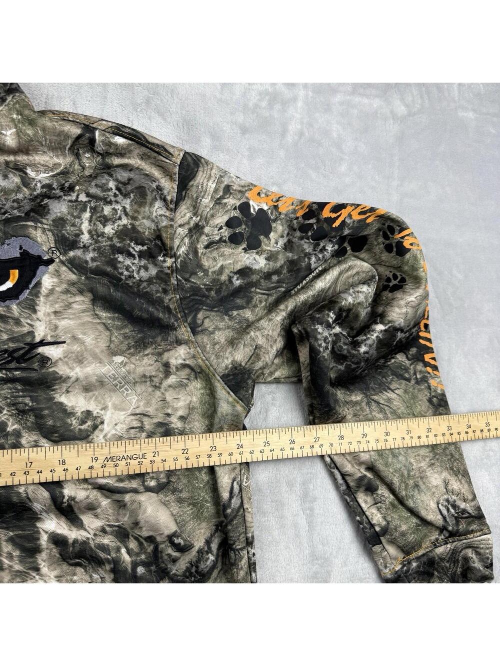 Predator Quest Wolf Eyes Camo Hunting Hoodie Men L Shield Series Blocker Outdoor - Picture 4 of 9